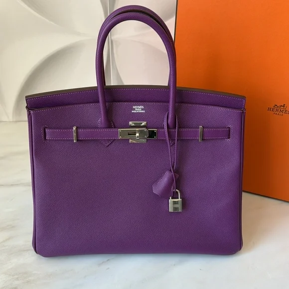 Hermès Birkin 35 handbag in Anemone Epsom! - Picture 3 of 17